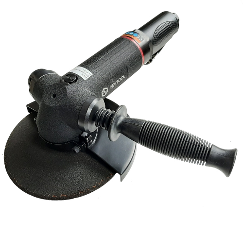 Фото товара "21016 Пневмошлифмашина угловая индустриальная, рычажн. вкл, 180 мм, 7000 об/мин, 1.77 кВт, 3,1 кг"