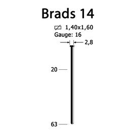 Штифт крепежный 14/20 мм (80/4)